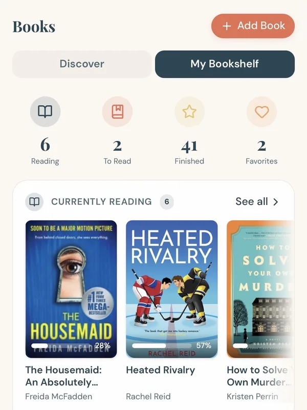 Your reading, beautifully organized