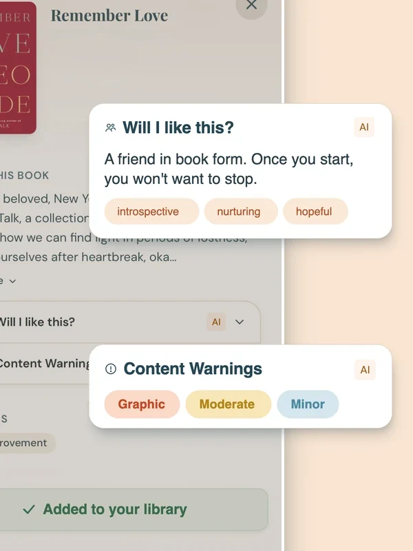 Know if you'll love it with smart insights